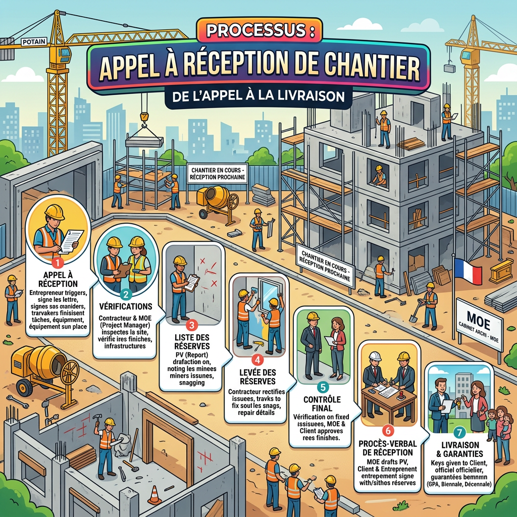 De votre premier appel à AD CHANTIERS jusqu&rsquo;à la réception de vos travaux : toutes les étapes de votre projet